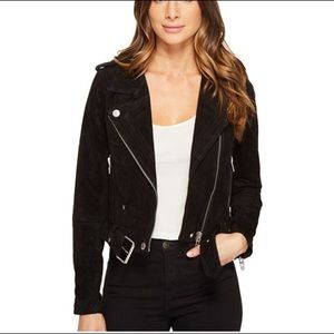 BLANK NYC Black Suede Moto Jacket